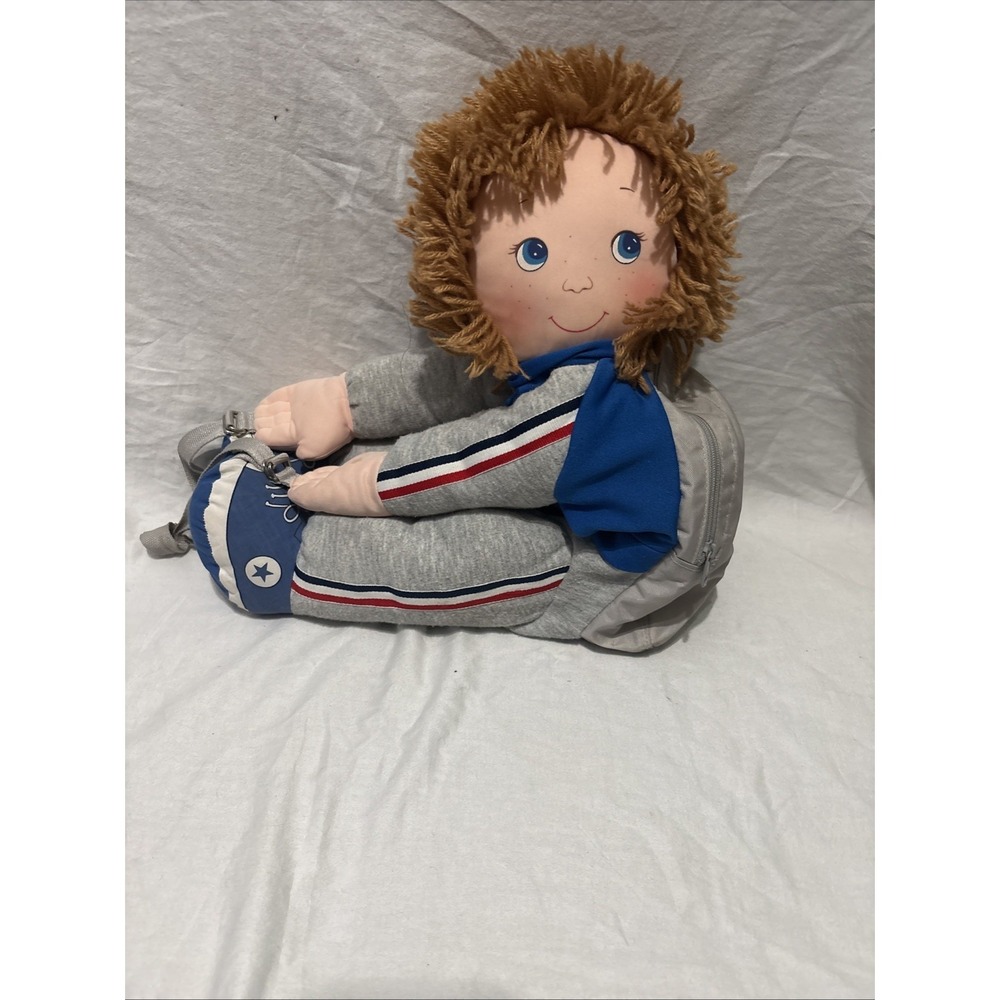 Vintage 1985 Hug-A-Kid Plush Backpack By Dover Handbag NY